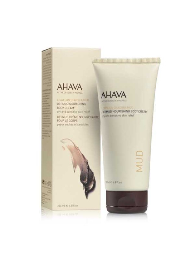 Ahava Dead Sea Mud Dermud Nourishing Body Cream Κρέμα Σώματος Πλούσιας Υφής Για Ξηρό & Ευαίσθητο Δέρμα, 200ml