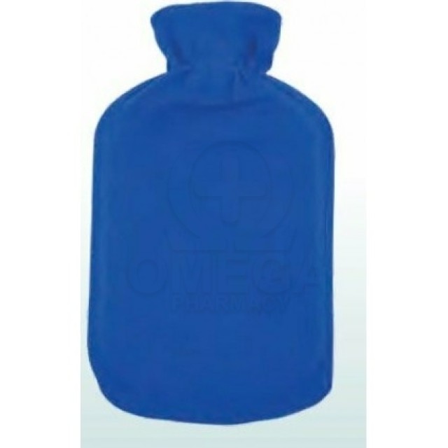 AG PHARM Θερμοφόρα Νερού με Επένδυση Fleece σε Μπλε Χρώμα 2lt