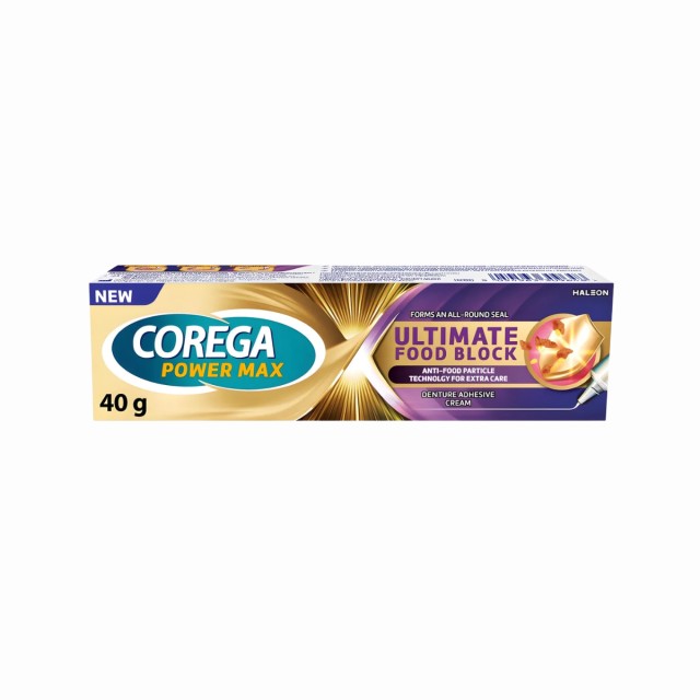 Corega Food Block Στερεωτική Κρέμα Οδοντοστοιχίας, 40g