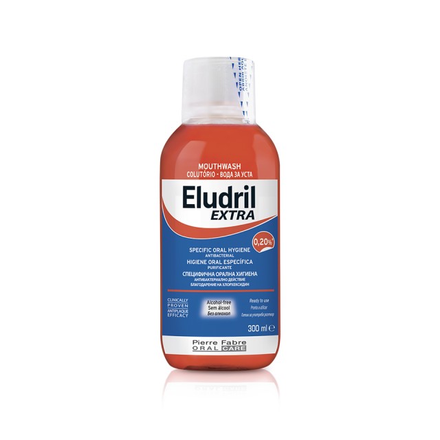 Elgydium Eludril Extra 0,20% Στοματικό Διάλυμα Χλωρεξιδίνης 300ml