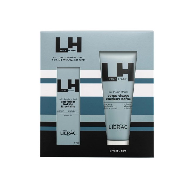 Lierac Promo Set Homme Energizing Gel Ενυδατική Κρέμα Προσώπου 50ml + Integral Gel Gift Αφρόλουτρο 200ml