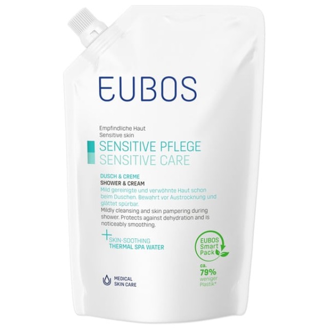 Eubos Sensitive Care Shower Cream Refill Απαλό Κρεμώδες Καθαριστικό...