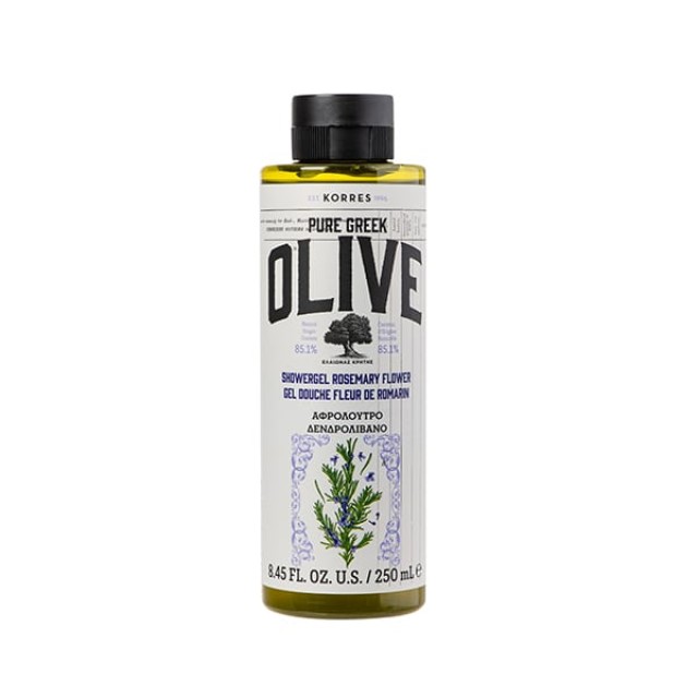 Korres Pure Greek Olive Αφρόλουτρο Δενδρολίβανο, 250ml
