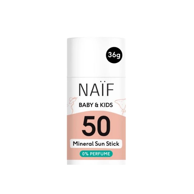 Naif Mineral Sun Stick SPF50 Αδιάβροχο Αντηλιακό Stick για Βρέφη κα...