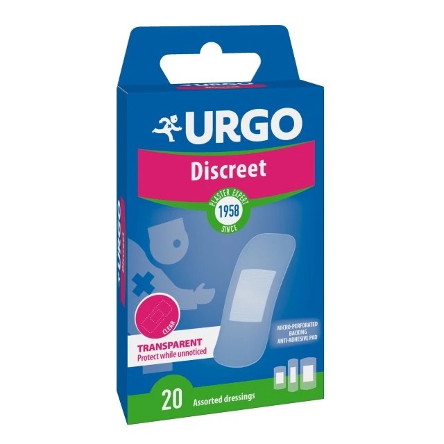 Urgo Discreet Διάφανα Αυτοκόλλητα Επιθέματα για Αόρατη Προστασία, 2...