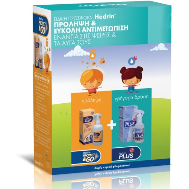 Hedrin Promo Πρόληψη και Αντιμετώπιση Ψειρών Αντιφθειρικό Σρέυ Μαλλιών, 200ml + Αντιφθειρική Λοσιόν, 100ml