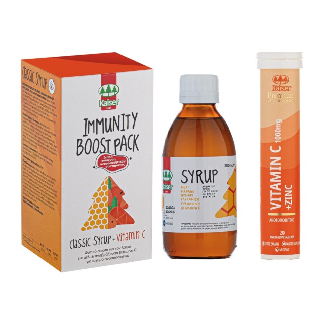Kaiser Immunity Boost Promo Pack Classic Syrup Φυτικό σιρόπι για το...