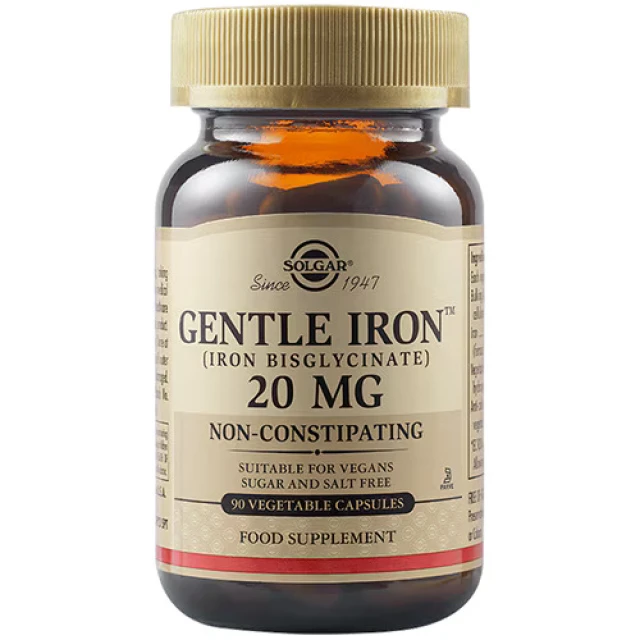 Solgar Gentle Iron 20mg Iron For Hematopoietic System Health...