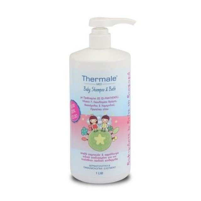 Thermale Med Baby Shampoo & Bath Βρεφικό Σαμπουάν και Αφρόλουτρο, 1...