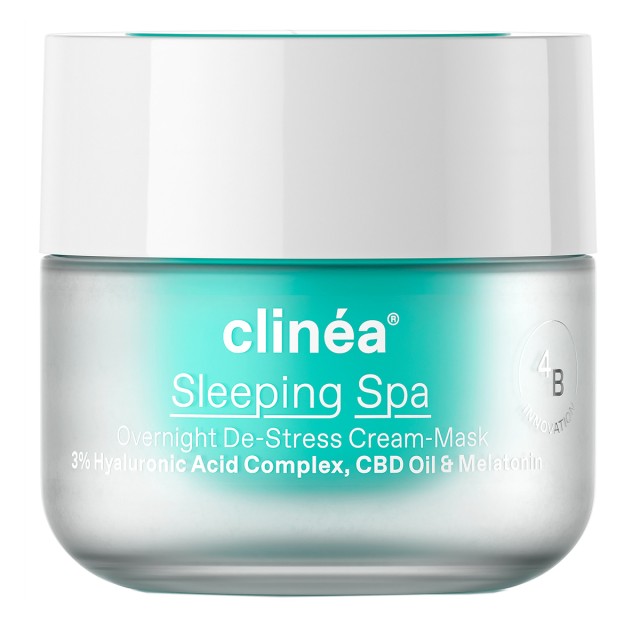 Clinéa Water Crush Sleeping Spa De-Stress Cream-Mask Balm Προσώπου Νυκτός για Ενυδάτωση με Υαλουρονικό Οξύ, 50ml