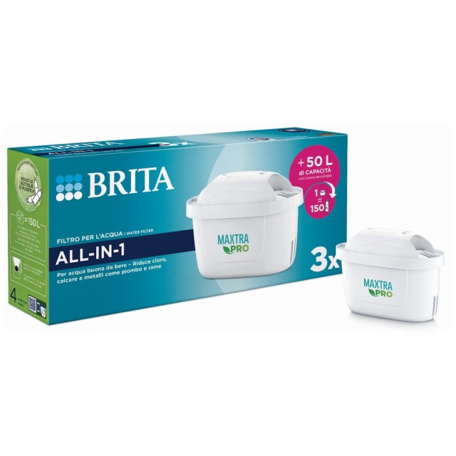 Brita Ανταλλακτικό Φίλτρο Νερού για Κανάτα Maxtra Pro All-in-1, 3 Τεμάχια