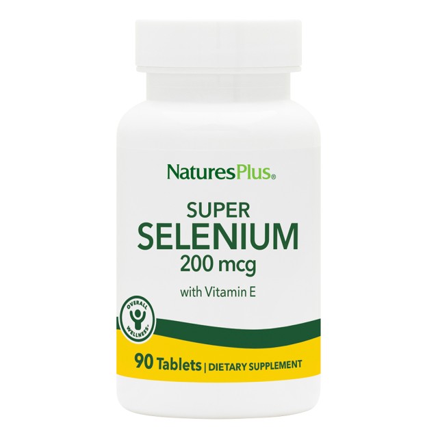 Natures Plus Super Selenium Σελήνιο 200mcg, 90 Ταμπλέτες