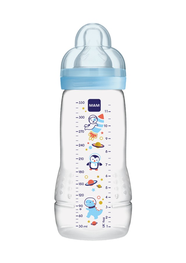 Mam Easy Active Bottle Πλαστικό Μπιμπερό με Θηλή Σιλικόνης Για Αγόρια 4+ Μηνών, 330ml