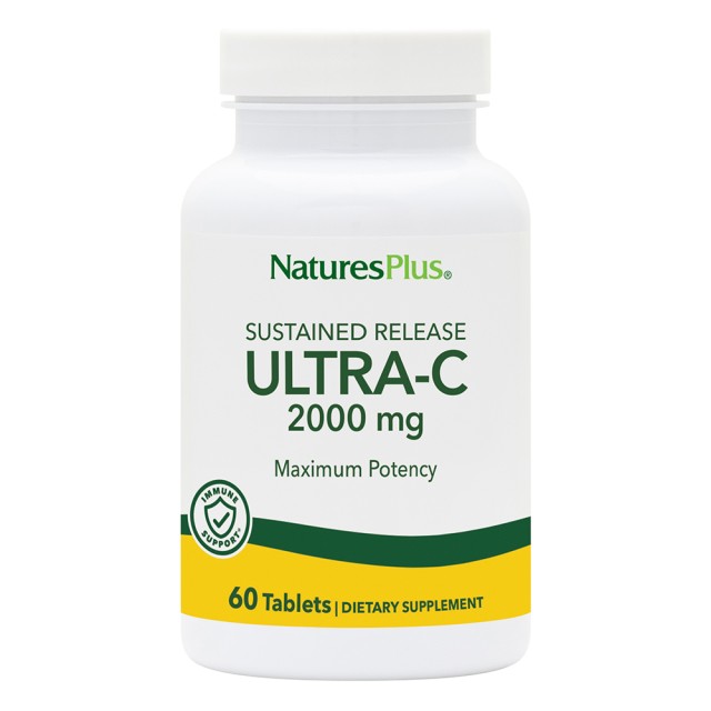 Natures Plus Ultra-C 2000mg Βιταμίνη C, 60 Ταμπλέτες