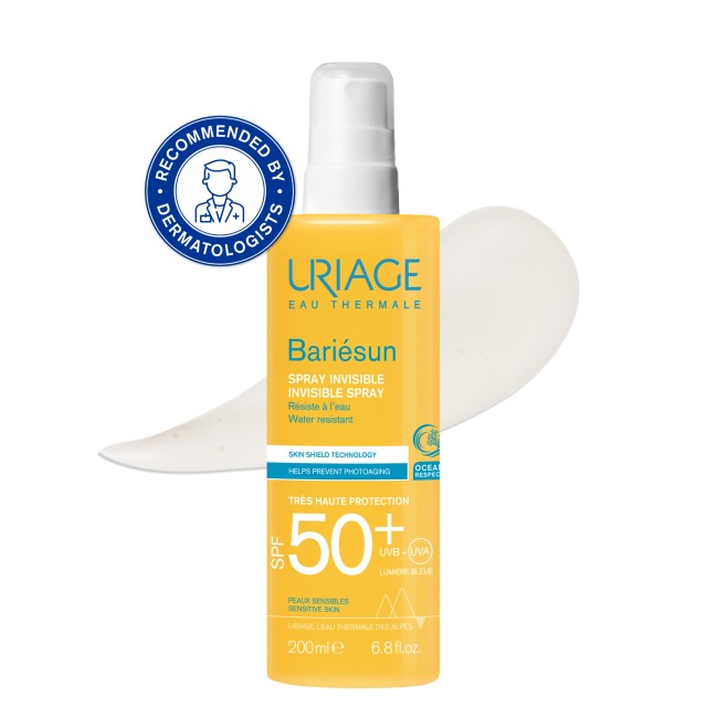 Uriage Bariesun Invisble Spray Αντηλιακό Σπρέι SPF50+, 200ml