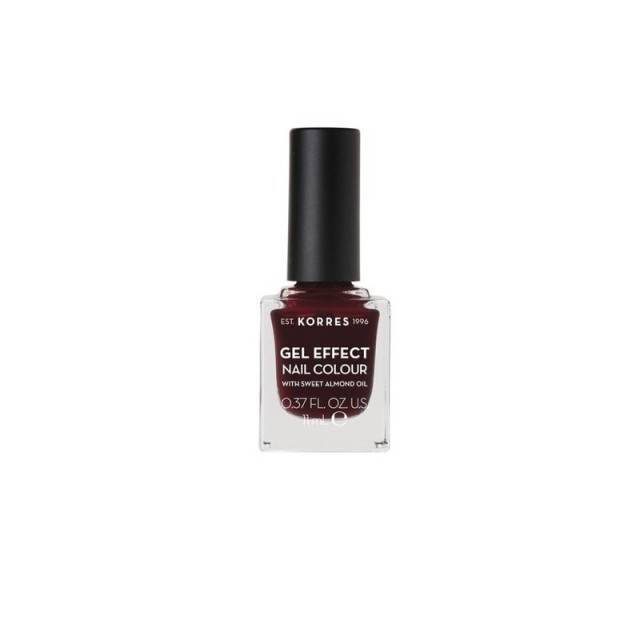 Korres Βερνίκι Νυχιών Gel Effect Nail Colour (No57) Burgundy Red, 11ml