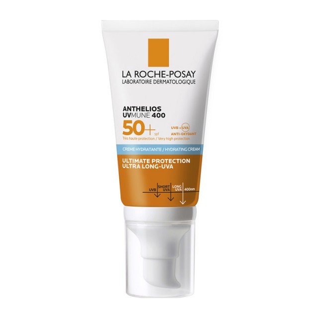 La Roche Posay Anthelios UVmune 400 Hydrating Cream SPF50+ Αντιηλιακό Προσώπου, 50ml