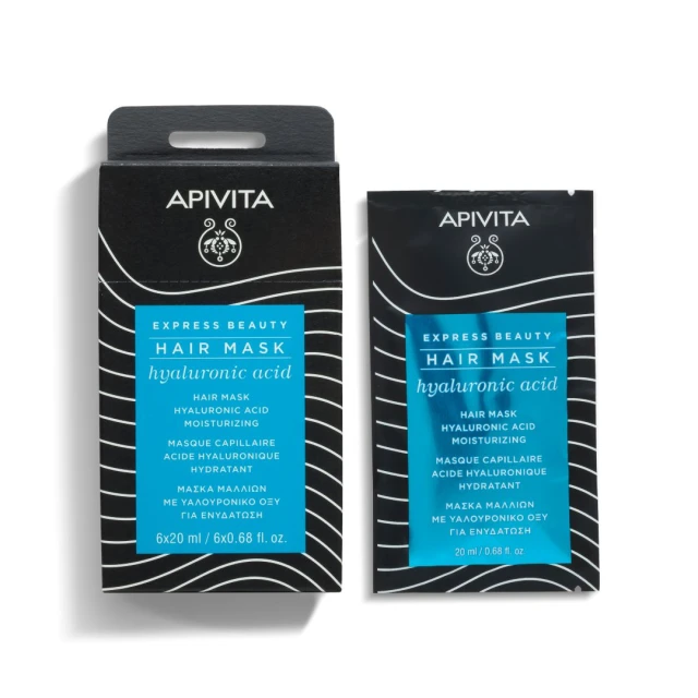 Apivita Moisturizing Hair Mask With Hyaluronic Acid, 20ml