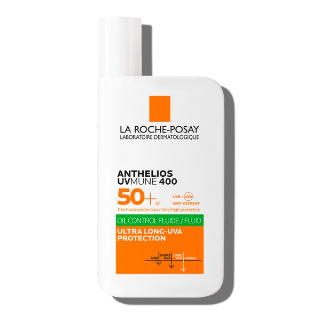 La Roche-Posay Anthelios UVMUNE 400 Oil Control Fluid SPF50+ Αντηλιακό Προσώπου Για Το Λιπαρό Δέρμα, 50ml