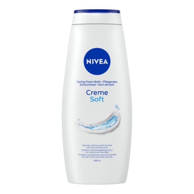 Nivea Creme Soft Κρεμώδες Αφρόλουτρο, 650ml