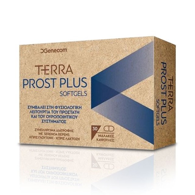 Terra Prost Plus Συμπλήρωμα Διατροφής για τον Προστάτη, 30 Μαλακές Κάψουλες