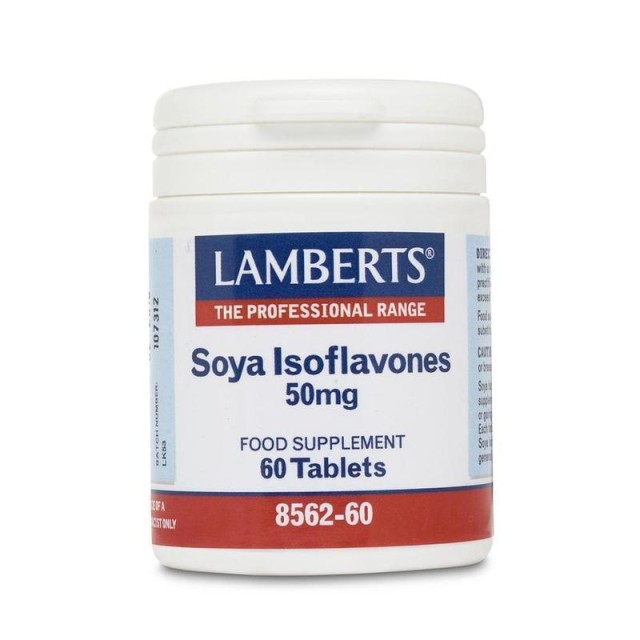 Lamberts Soya Isoflavones 50mg Ισοφλαβονοειδή Σόγιας, 60 Ταμπλέτες