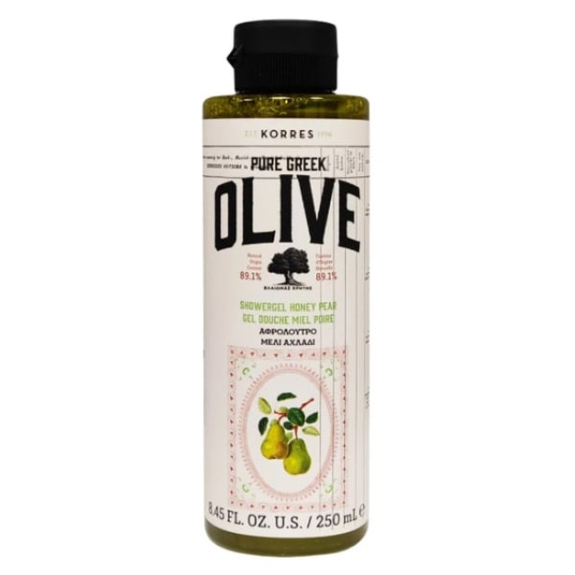 Korres Pure Greek Olive Honey Pear Αφρόλουτρο, 250ml