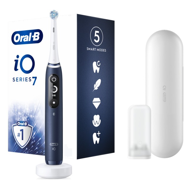 Oral-B iO Series 7 Sapphire Blue Ηλεκτρική Οδοντόβουρτσα Μπλε, 1 Τεμάχιο