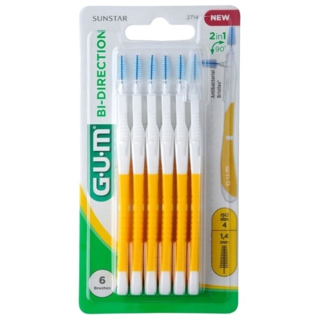 Gum Bi-Directional Ultra Fine Μεσοδόντια Bουρτσάκια κατά της Πλάκας...