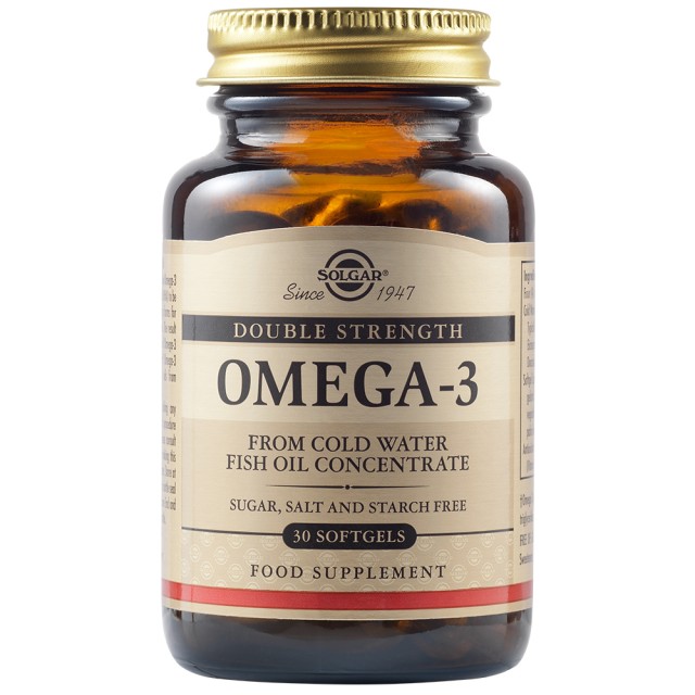 Solgar Double Strength Omega 3, 30 Μαλακές Κάψουλες