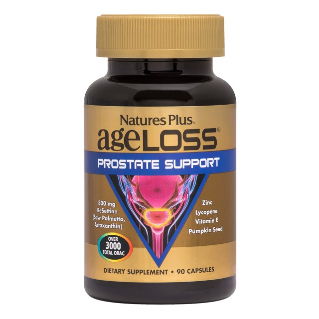 Natures Plus Ageloss Prostate Support Φόρμουλα Για Τον Προστάτη, 90 Κάψουλες