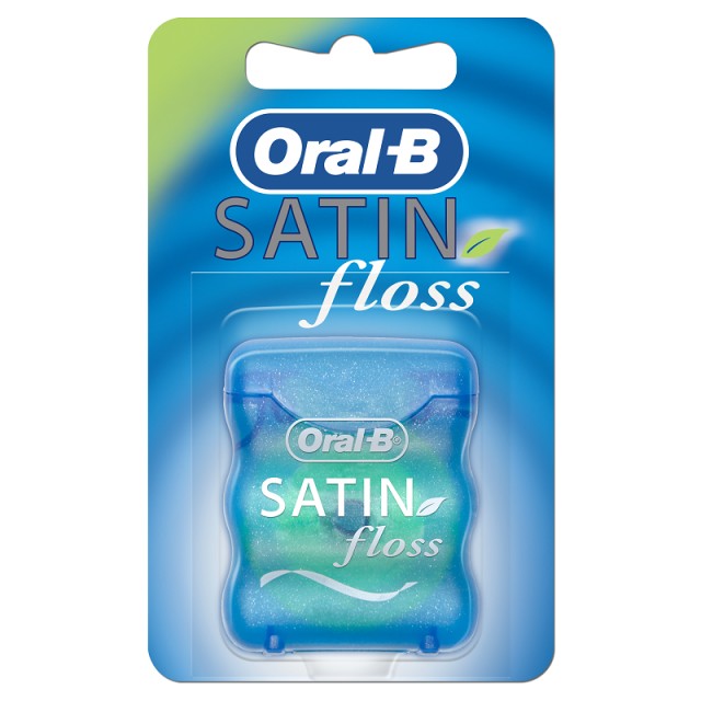 Oral-B Satin Floss Κερωμένο Οδοντικό Νήμα 25m με Γεύση Μέντα, 1 Τεμάχιο