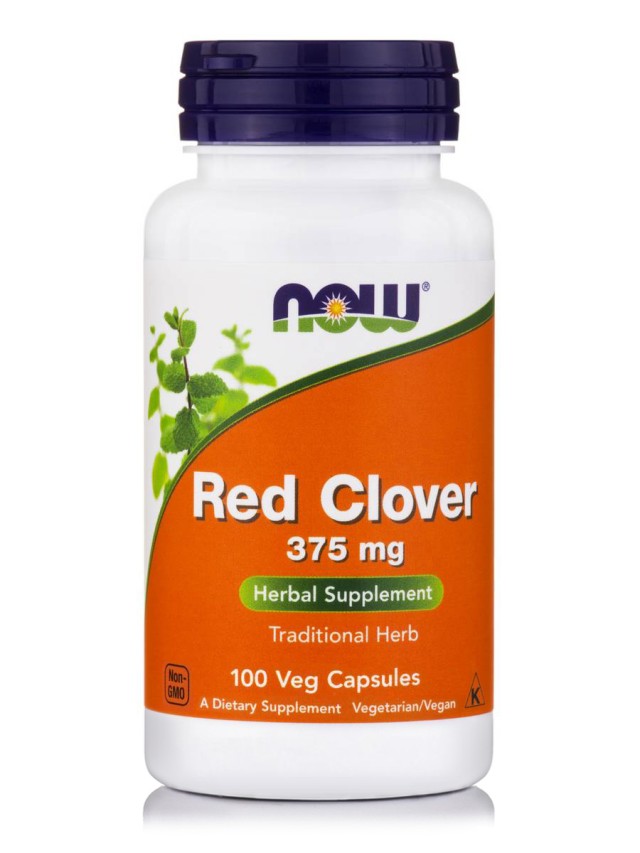 Now Red Clover 375 mg Κόκκινο Τρυφύλλι, 100 Κάψουλες