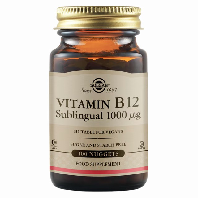 Solgar Vitamin B12 1000μg Συμπλήρωμα Διατροφής με Βιταμίνη 12, 100 ...