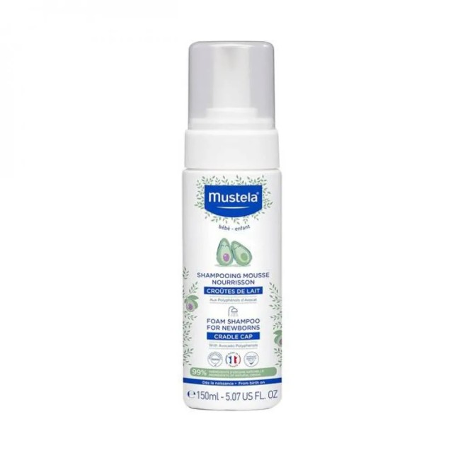 Mustela Foam Shampoo for Newborns-Normal Skin Σαμπουάν σε μορφή αφρ...