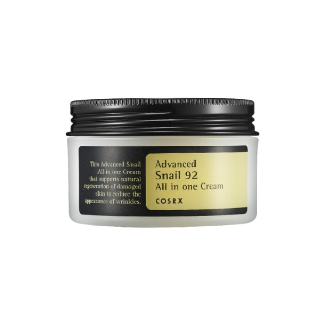 Cosrx Advanced Snail 92 All In One Cream Ενυδατική Κρέμα Προσώπου με Βλέννα Σαλιγκαριού, 100g