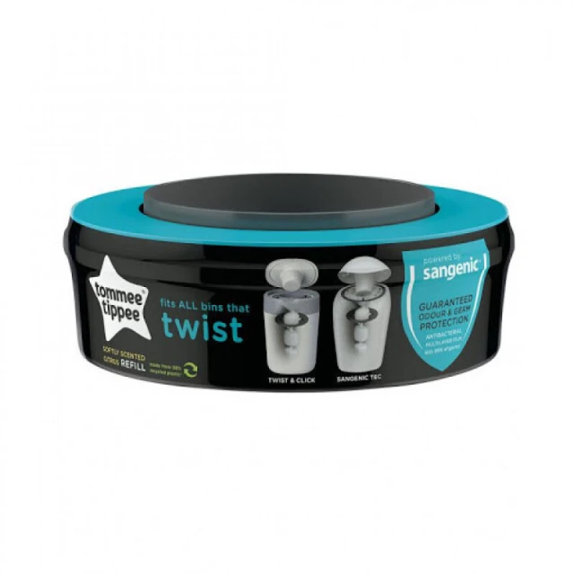 Tommee Tippee Twist & Click Refill Replacement Waste Bin Cartridge...