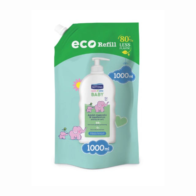 Septona Baby Calm & Care Βρεφικό Σαμπουάν & Αφρόλουτρο Με Βάλσαμο +...