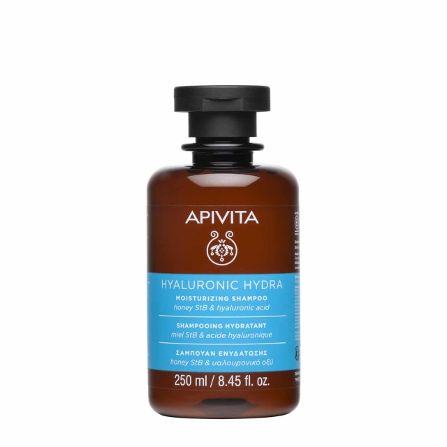 Apivita Hyaluronic Hydra Σαμπουάν Ενυδάτωσης με Honey StB και Υαλουρονικό Οξύ, 250ml