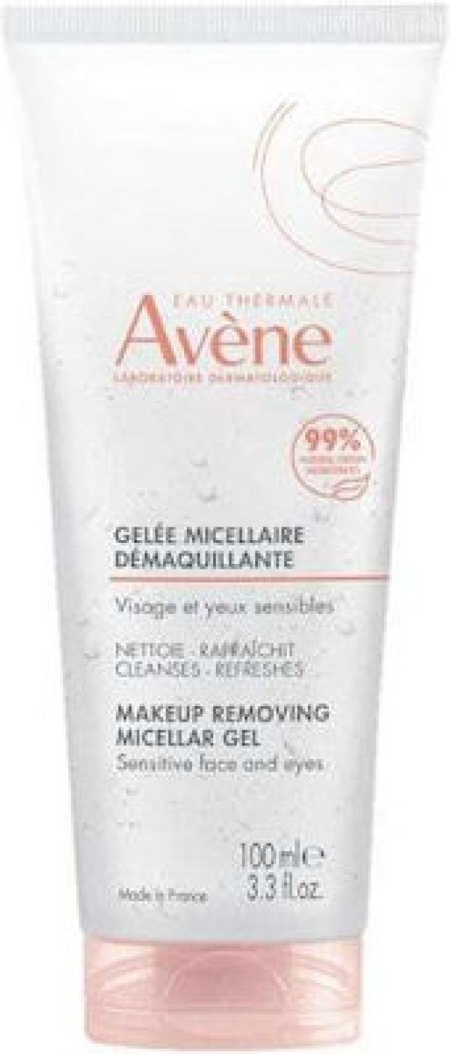 Avene Makeup Removing Micellar Gel Τζελ Ντεμακιγιάζ για Ευαίσθητες Επιδερμίδες, 100ml