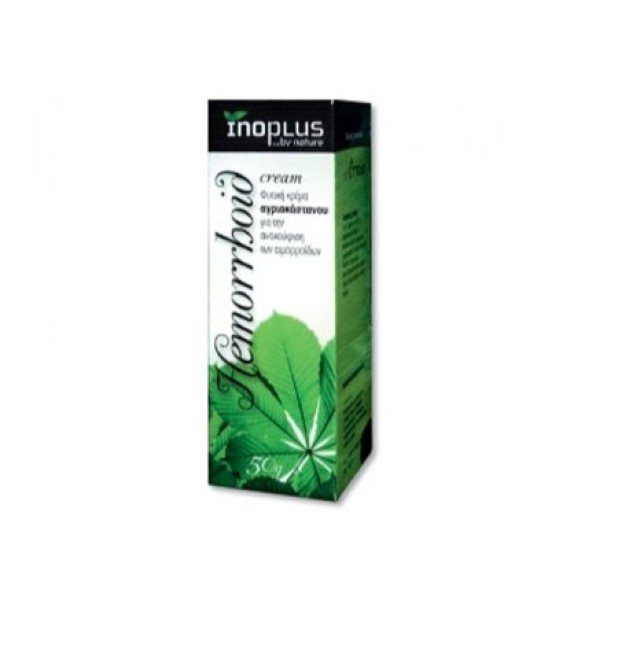 InoPlus Hemorrhoid Cream Φυτική Κρέμα Αγριοκάστανου για Αιμορροϊδες, 50gr