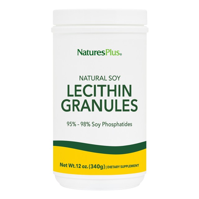 Natures Plus Lecithin Granules Φυσική Λεκιθίνη Σόγιας σε Κόκκους, 340 gr