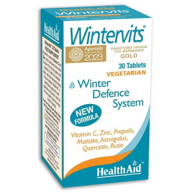 Health Aid Wintervits Συμπλήρωμα Διατροφής για Ενίσχυση του Ανοσοποιητικού, 30 Ταμπλέτες