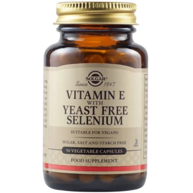 Solgar Vitamin E with Yeast Free Selenium Antioxidant Formula, ...