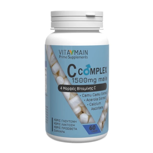 Vitamain C-Complex Male Συμπλήρωμα Διατροφής για Άνδρες, 60 κάψουλες