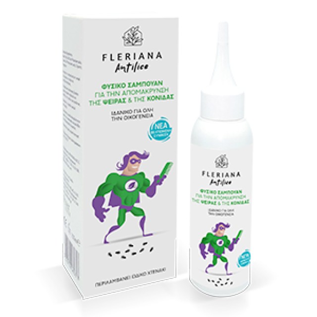 Power Health Fleriana Lice Shampoo Φυσικό Σαμπουάν για την Απομάκρυνση της Ψείρας & της Κόνιδας, 100ml