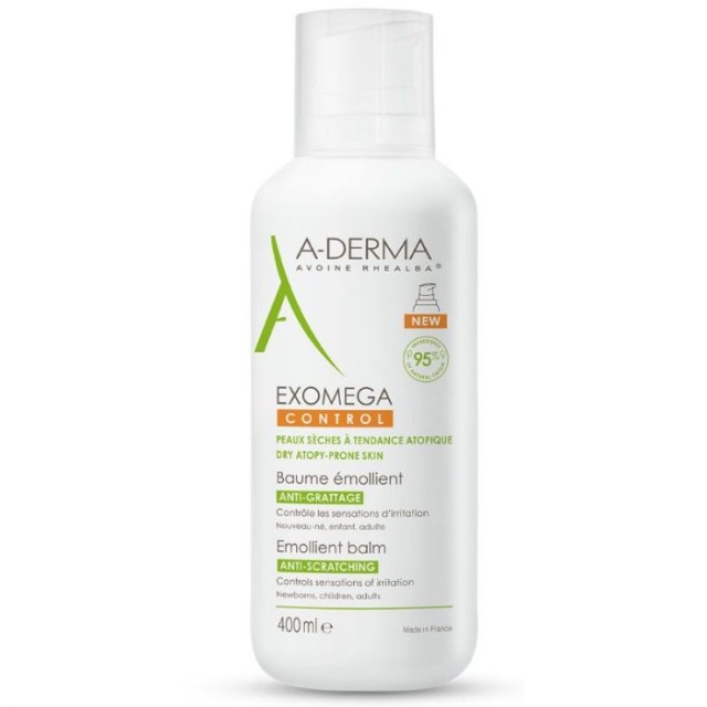 A-Derma Exomega Control Μαλακτικό Βάλσαμο κατά του Αισθήματος Κνησμού 400ml