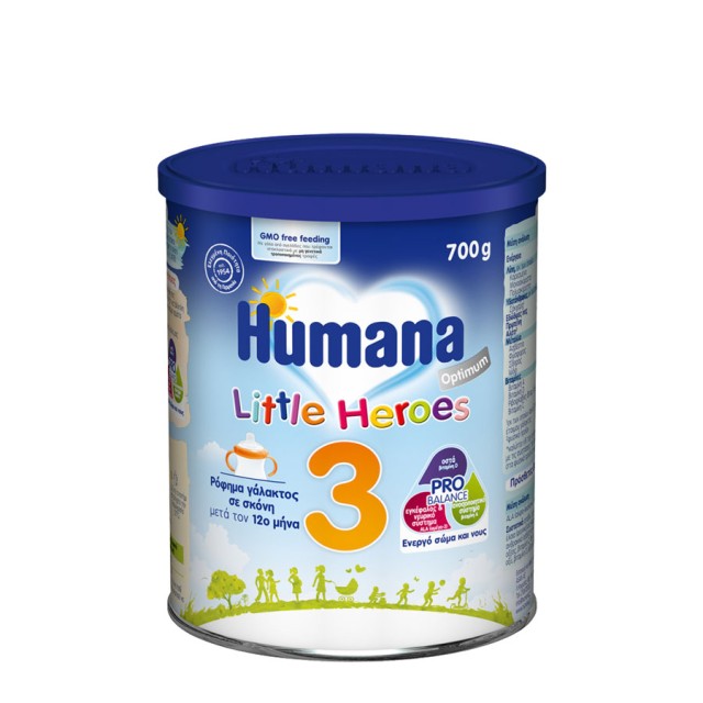 Humana Optimum Little Heroes 3 Γάλα σε Σκόνη 12m+ ,700gr