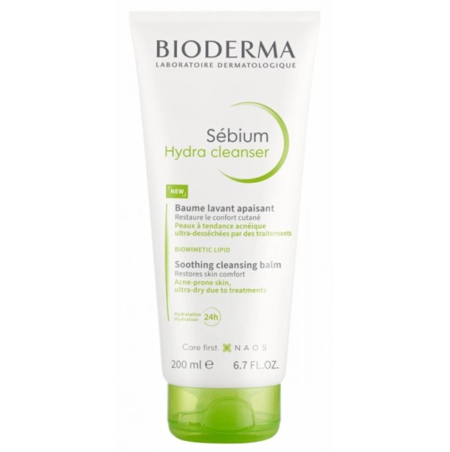 Bioderma Sebium Hydra Cleanser Βάλσαμο Καθαρισμού για Ακνεϊκές Επιδερμίδες Υπό Φαρμακευτική Αγωγή 200ml