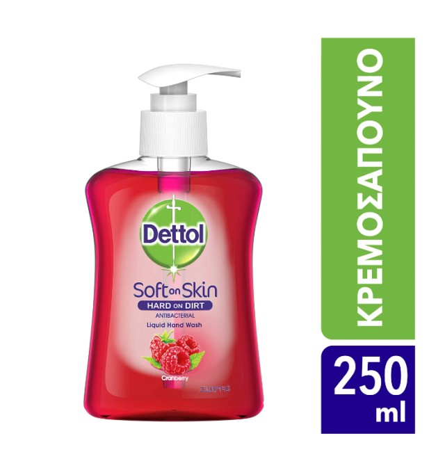 Dettol Υγρο Κρεμοσάπουνο Cranberry, 250ml